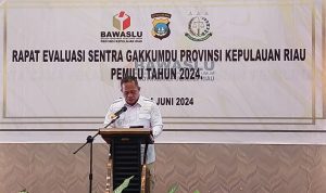 Aspidum Kejati Kepri Wakili Kajati Hadiri Rapat Evaluasi Penanganan Tindak Pidana Pemilu Tahun 2024