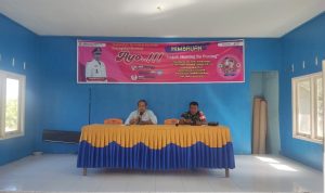 Babinsa Serda Suwarno Hadiri Rapat Musyawarah Area Lapak Jualan Bagi Warga di Wisata Pantai Sisi