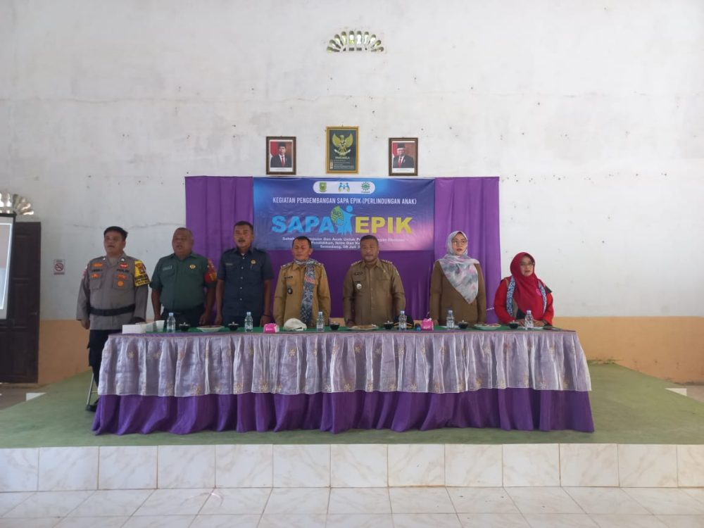 Babinsa Koramil 03/Sedanau Dukung Program Sapa Epik Perlindungan Anak di Desa Semedang