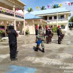 Babinsa Serka Manurung Apresiasi Lomba PBB SMPN 1 Bunguran Barat