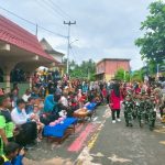 Babinsa Koramil 06/Serasan Bersama Polsek Amankan Kegiatan Lomba Gerak Jalan