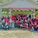 Babinsa Koramil 03/Sedanau Turut Semarakkan Jalan Santai HUT RI Ke-79 Desa Sedanau Timur