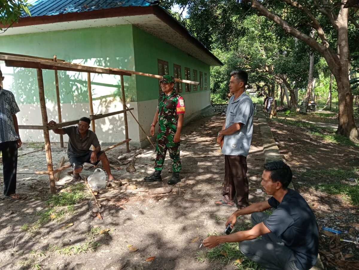 Babinsa Serda Halasson Nainggolan : Komsos Ialah Media Kami Mengenal Lebih Dekat Dengan Masyarakat