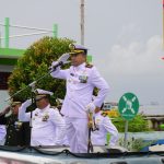 Upacara HUT TNI ke 79, Danlanal Tarempa Tegaskan Peningkatan Soliditas Prajurit TNI