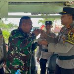 Sambangi Koramil 03/Sedanau, Kapolsek Ucapkan Selamat HUT TNI Ke-79