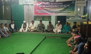 Peringati HUT TNI Ke-79, Koramil 06/Serasan Gelar Do’a Bersama
