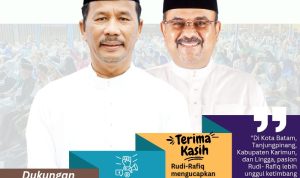Survei Membuktikan: 75 Persen Warga Batam Pilih Rudi-Rafiq, Rudi-Rafiq Unggul di 2 Kota dan 2 Kabupaten di Kepri