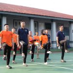 Tingkatkan Kedisiplinan, WBP Rutan Tanjungpinang Antusias Ikuti Latihan PBB