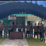 Polsek Datangi Makoramil 06/Serasan, Berikan Ucapan Selamat HUT TNI-Ke79