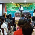 Hadiri Undangan Ultah ke- 28 FKAG, Rudi Ajak Jemaat Kristiani Kompak Bangun Tanjungpinang dan Kepri