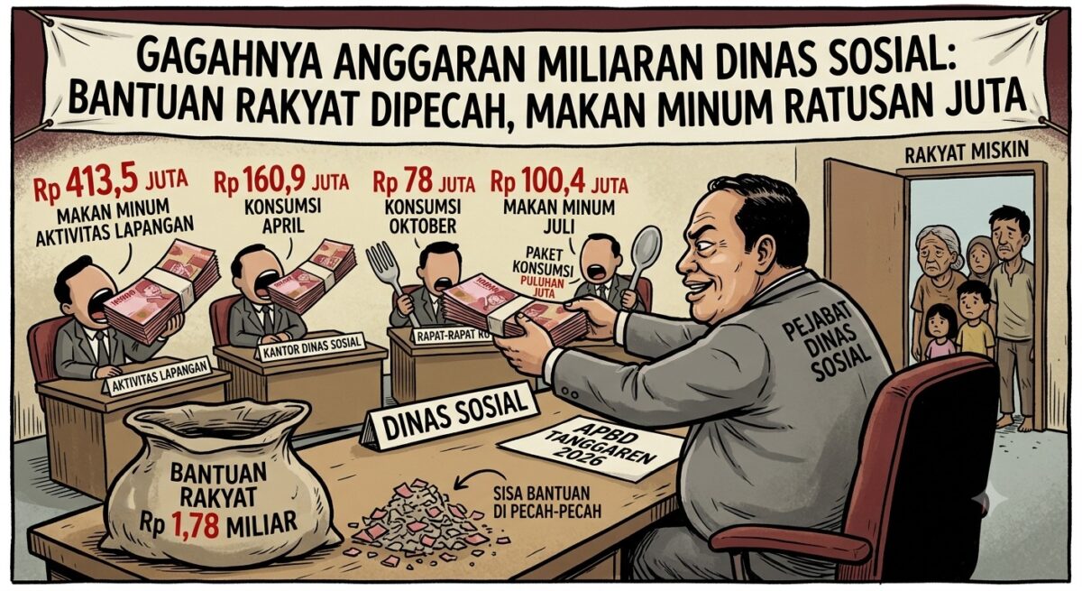 Pencairan Anggaran Dinas Sosial Kepri Menumpuk, Nilainya Bikin Geleng Kepala
