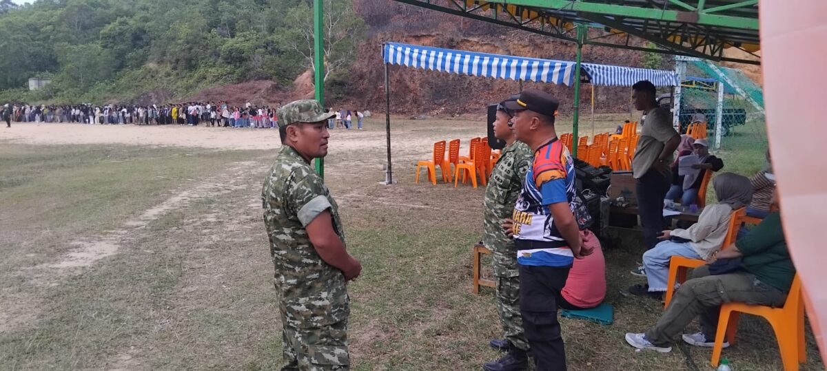 Danramil dan Kapolsek Tambelan Tinjau Geladi HUT RI ke-81 di Batu Lepuk